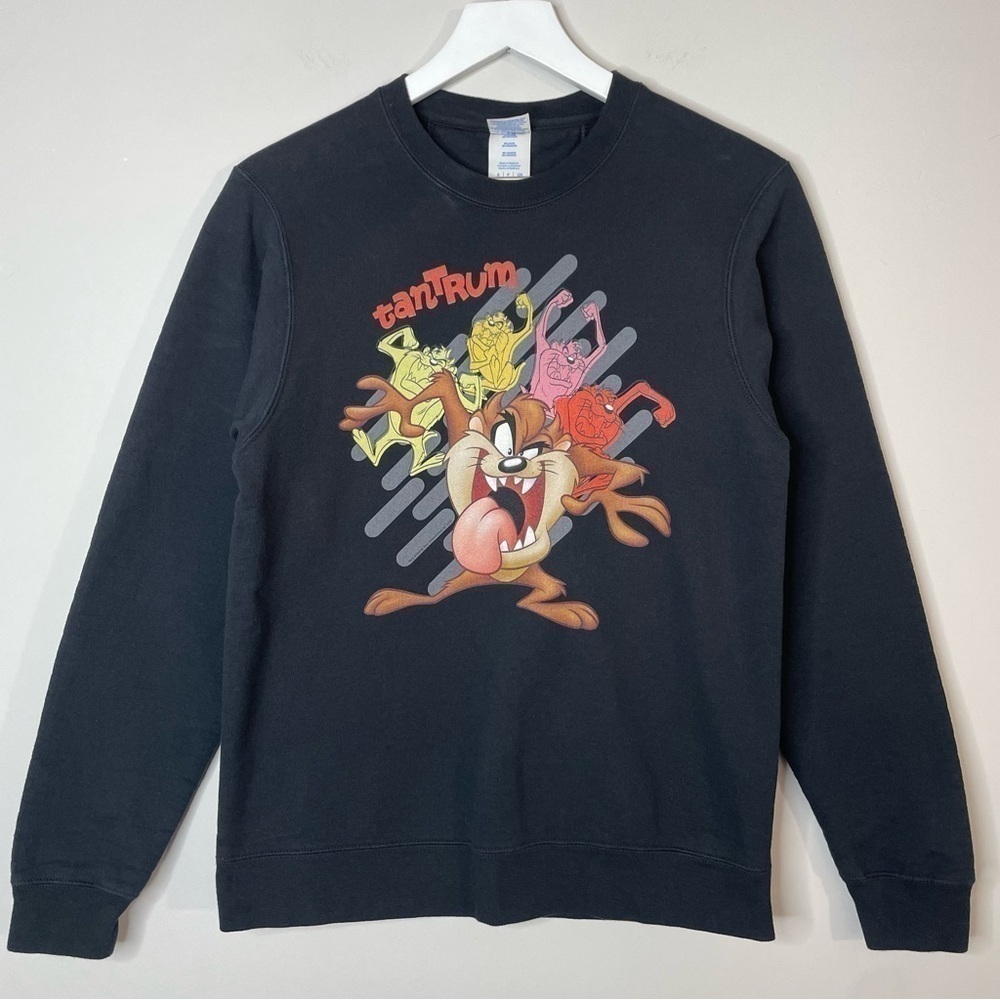 Vintage 90s Looney Tunes Tazmanian Tantrum Crewneck Sweatshirt Size Small